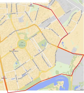 Карта маршрута Дня Велосипедиста