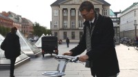 Велокомпьютер в Копенгагене на руде велосипеда