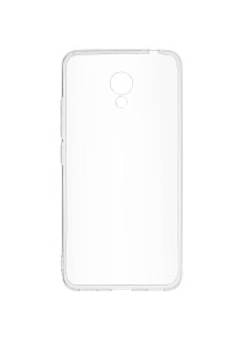 Чехол для Meizu M5c SkinBox 4People slim silicone, прозрачный, накладка
