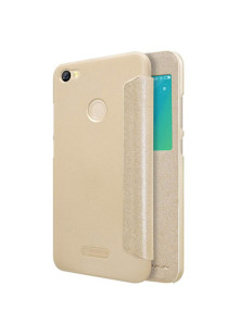 Чехол для Xiaomi Redmi Note 5A Prime Nillkin Sparkle Leather Case, золотистый